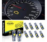 Fchhk-Ampoules Blanches T5 Led 74 70 37 2721 3528 1-3030-Smd Pour Indicateur De Vitesse Intérieur De Voiture Tableau De Bord Tableau De Bord Indicateur Lumineux