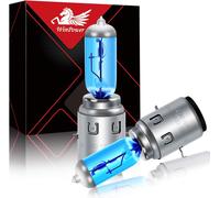 Fchhk-Ba20d S2 35/35w 12v Phare Halogène De Moto 5000k Blanc Chaud Super Lumineux Hi/Lo Double Lampe De Phare Ampoules, 2 Pièces