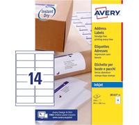 Fchhk-Étiquettes Adresse Autocollantes Blanches 350 Pièces 99,1 X 38,1 Mm Impression Jet D'encre