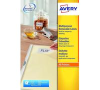 FCHHK-Étiquettes Amovibles Blanches 96 x 50,8 mm L4744REV-25, Pack de 250 pour Impression Laser et Jet d'Encre