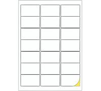 Fchhk-, Étiquettes Autoadhésives A4 Pour Adresses, Papier Autocollant, 21 Étiquettes Par Feuille, 100 Feuilles, 63,5 X 38,1 Mm (2100 Étiquettes)