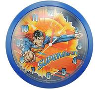 FCHHK-Joy Toy 106288 Horloge Forme Superman Plastique Bleu 26 x 4 x 26 cm