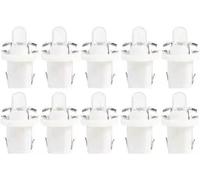 Fchhk-Lot De 10 Ampoules Led T5 Lampe Avec Support,Ampoules 12v Bax10d B8.5d Ampoule Tableau De Bord Pour Voiture Et Moto (Blanc)