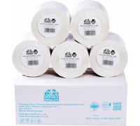 Fchhk-Lot De 5 Rouleaux De 2 500 Étiquettes Thermiques Directes Avec Revêtement De Qualité Supérieure, 100 Mm X 150 Mm, Autocollantes, Pour Imprimante D'étiquettes Zebra, Munbyn, Rollo, Tsc, Toshiba,