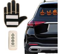 FCHHK-Lumière de Geste de Doigt avec Télécommande, Lumière de Doigt LED de fenêtre de Voiture avec Signe drôle, Lumière de Main de Doigt vers Le Haut, Accessoires de Voiture, SUV, Hommes, Camion (Mul