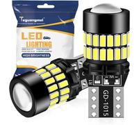 Fchhk-T10 Ampoules Led Canbus Sans Erreur Anti Hyper Flash 34-Smd 4014 Chipsets 194 168 501 W5w 2825 Pour Intérieur De Voiture, Lampes De Lecture, Dôme, Feux Position, Coffre, Feu Plaque, 2pcs