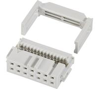 FCI 71600-010LF Connecteur fil à carte avec décharge de traction Pas: 2.54 mm Nbr total de pôles: 10 Nbr de rangées: 2