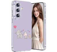 Fciaeytou Coque pour Samsung A37 Transparente Silicone Fine Protection Case avec Motif Ultra Mince Coque pour Samsung Galaxy A37 Étui Crystal Clear Militaire Antichoc TPU Original Slim Housse (C) (D)