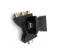 FCJPYRAPS Adaptateur Composite 1080p RCA AV vers HDMI, câble Audio/vidéo Compatible HDMI vers AV avec câble USB for TV HD
