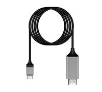 FCJPYRAPS Câble USB 3.1 4K HDTV Type-C vers HDMI Compatible for téléphone Android for connecter Un téléviseur au même écran Câble de Conversion d'affichage 2M