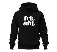fck afd. Politique Déclaration Démocratie Hoodie Sweat à Capuche, Noir, S