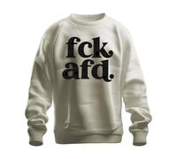 fck afd. Politique Déclaration Démocratie Sweatshirt Pull, Nature, 3XL