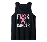 FCK Cancer Ruban Rose Survivor Warrior Awareness Fighter Débardeur