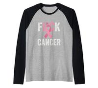 FCK Cancer Ruban Rose Survivor Warrior Awareness Fighter Manche Raglan