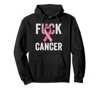 FCK Cancer Ruban Rose Survivor Warrior Awareness Fighter Sweat à Capuche