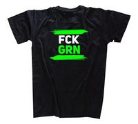 FCK GRN Fu K Green Green Plague Inability Corruption Government Discontinued T-Shirt Black M