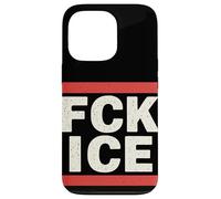 FCK Ice Slogan Militant Protestation Justice Sociale Coque pour iPhone 13 Pro