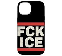 FCK Ice Slogan Militant Protestation Justice Sociale Coque pour iPhone 14