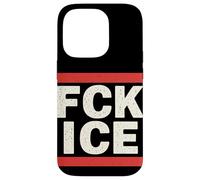 FCK Ice Slogan Militant Protestation Justice Sociale Coque pour iPhone 14 Pro