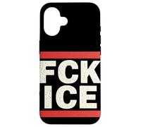 FCK Ice Slogan Militant Protestation Justice Sociale Coque pour iPhone 16