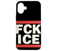 FCK Ice Slogan Militant Protestation Justice Sociale Coque pour iPhone 16 Plus
