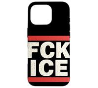 FCK Ice Slogan Militant Protestation Justice Sociale Coque pour iPhone 16 Pro