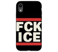 FCK Ice Slogan Militant Protestation Justice Sociale Coque pour iPhone XR