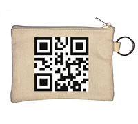 FCK Off QR Dictionary Code Porte-monnaie Beige