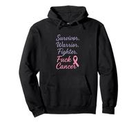 FCK Ruban Rose de Sensibilisation au Cancer Survivor Fighter Warrior Sweat à Capuche