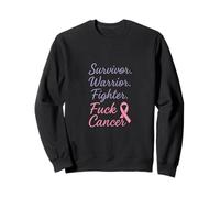 FCK Ruban Rose de Sensibilisation au Cancer Survivor Fighter Warrior Sweatshirt