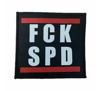 FCK SPD Écusson à coudre ou à repasser | Contre le socialisme, écusson thermocollant Fuck SPD, écussons thermocollants, néo-socialistes, politique drôle satire, 10 x 10 cm (FCK SPD)