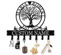 FCLYDER Personnalisé Porte Clef Mural Design, Personnalisez Keys Porte Clé Mural, Accroche Clef Mural Original, Range Clef Mural, en Métal, Décoration de Maison, Cuisine, Entrée, Bureau