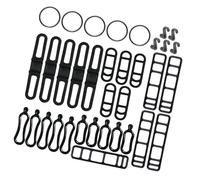 Fcnjsao 1 lot de bandes élastiques en silicone pour vélo, ceintures, guidons, supports faciles à utiliser en silicone, fixation pour lampe de poche
