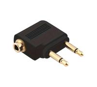 Fcnjsao Adaptateur de canal portable pour casques d'avion, design anti-rayures pour salle de sport/voyage, émetteur compatible Bluetooth