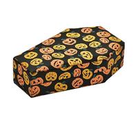 Fcnjsao Boîte à bagues en velours en forme de cercueil d'Halloween pour collectionneurs de bijoux et amateurs de bijoux