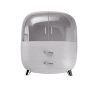 Fcnjsao Boîte à bijoux pour maquillage peu encombrante et organisateur de cosmétiques anti-poussière pour un accès et une organisation faciles