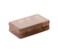 Fcnjsao Boîte de rangement compacte à 2 couches pour bijoux pour décoration de la maison