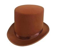 Fcnjsao Chapeau haut de forme en feutre pour adultes - Costume de maître des anneaux - Chapeau victorien - Chapeau de fête - Cadeau de magicien