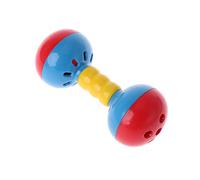 Fcnjsao Cloches Jouet pour Oiseau en Plastique Coloré Double Boule Interactive Jouet pour Perroquet Africain Gris du Gabon Cacatoès Petits Perroquets Moyens