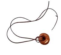 Fcnjsao Collier à breloques multi-usages avec couronne bagel et bretzel souriant - Accessoire de mode