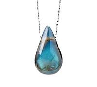 Fcnjsao Collier avec pendentif simple en forme de goutte d'eau - Bijou de fête - Pierre de lune