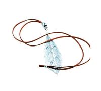 Fcnjsao Collier pour femme avec pendentif en forme de feuille - Style punk gothique ethnique - Collier ras du cou réglable pour femme, Métal