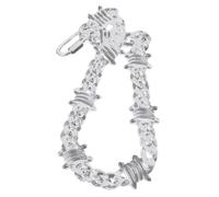 Fcnjsao Collier ras du cou barbelé tendance fait à la main Hip Hop avec pendentif cadenas