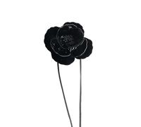 Fcnjsao Collier ras du cou en cuir avec motif floral vintage pour femmes et filles, Cuir verni