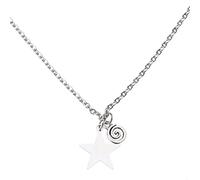 Fcnjsao Colliers pour femmes Collier avec pendentif symbole étoile européenne et roman rétro simple collier national fille