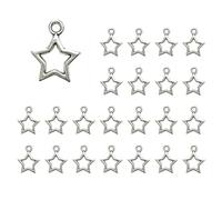 Fcnjsao Création de bijoux élégante étoile intercalaire perle accessoire délicat pendentif pour personnes avant-gardistes