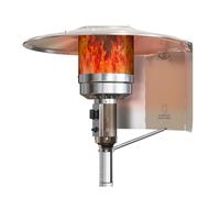 Fcnjsao Déflecteur de vent en aluminium - Accessoires de chauffage extérieur - Esthétique moderne pour les patios et les fêtes - Accessoires de chauffage extérieur en aluminium