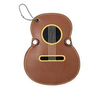 Fcnjsao Étui de rangement en cuir synthétique avec broderie pour guitares et collectionneurs d'instruments