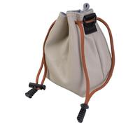 Fcnjsao Étui pour appareil photo reflex numérique vintage avec cordon de serrage, étui souple pour objectif de voyage, étui de rangement, E
