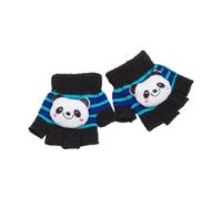 Fcnjsao Gants d'intérieur demi-doigts tissés à la main pour enfants, mitaines respirantes et épaisses, unisexes pour les mains de bébé, gants sans doigts résistants au froid pour enfants